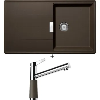 Kuchyňský dřez Granitový dřez SET Schock TIA D-100 Bronze + Schock SC-510 554000 Bronze