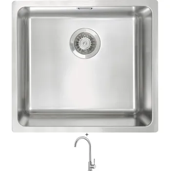 Nerezový dřez Nerezový dřez SET Deante EGERIA ZPE 010D nerez + Deante LIMA BBM F62M nerez