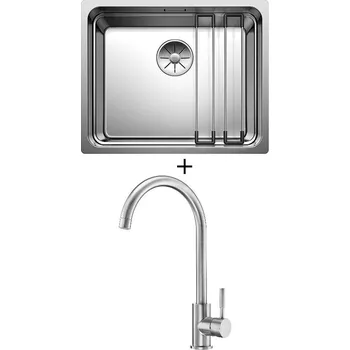 Nerezový dřez Nerezový dřez SET Blanco ETAGON 500-IF nerez hedvábný lesk 521840 + Deante LIMA BBM F62M nerez