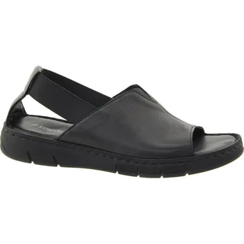 Dámské sandále EASY'N ROSE Dámské kožené černé sandály 937-002-NERO-255 Velikost 40