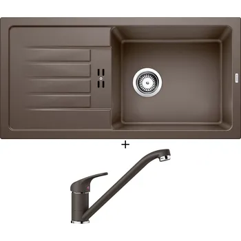 Kuchyňský dřez Granitový dřez SET BLANCO FAVUM XL 6 S kávová 524238 + Blanco DARAS kávová 517729