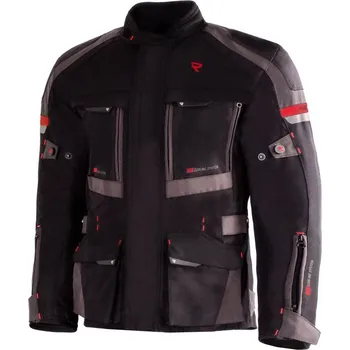 Moto bunda Bunda na motorku Street Racer Rocket černo-šedo-červená 5XL