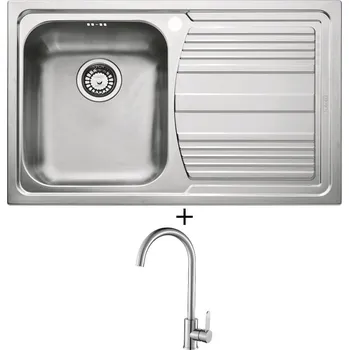 Nerezový dřez Nerezový dřez SET Franke LLL 611/2 + Laveo BONA BAB 268D nerez