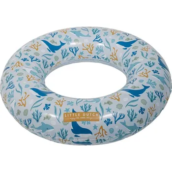 Hračka pro nejmenší LITTLE DUTCH nafukovací kruh Ocean Dreams Blue