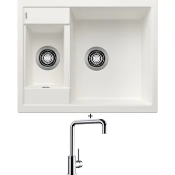 Granitový dřez Granitový dřez SET Blanco METRA 6 bílý 516173 + Blanco MILI chrom 519413