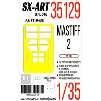 Plastikový model SX-ART 1/35 Paint mask Mastiff 2 (MENG)