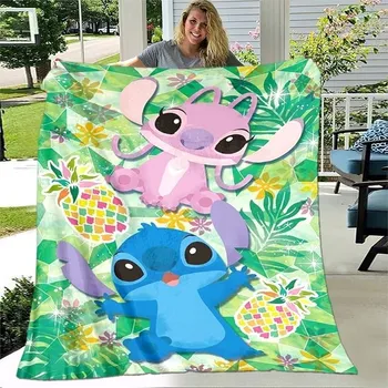 deka Roztomilá flanelová deka s motivem Stitche - 23,150x200cm