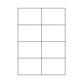 Samolepící etiketa Samolepicí bílé etikety 105 x 74 mm, A4 (1000 ks)