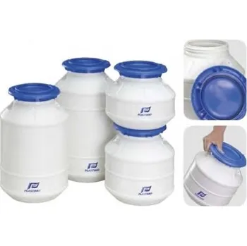 Barel vodotěsný 6l plast bílý