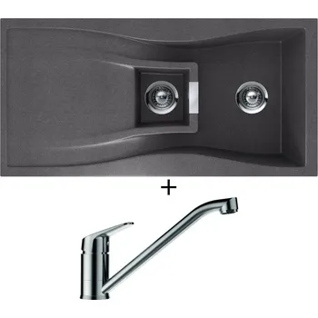 Granitový dřez Granitový dřez SET Schock WATERFALL D-150 Stone + Schock EVINAS 577000 nerez