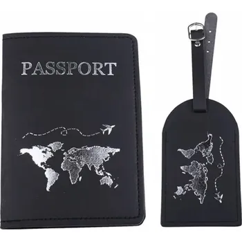 Cestovní taška Cestovní pouzdro na pas se jmenovkou na zavazadlo - černá 3