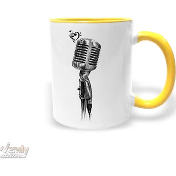 Hrnek - Mikrofon Barva: Žlutá