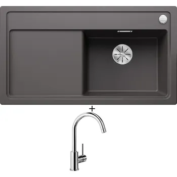 Granitový dřez Granitový dřez SET Blanco ZENAR 5 S šedá skála 523935 + Blanco MIDA chrom 517742