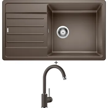 Granitový dřez Granitový dřez SET BLANCO LEGRA XL 6 S kávová 523331 + Blanco MIDA kávová 519423