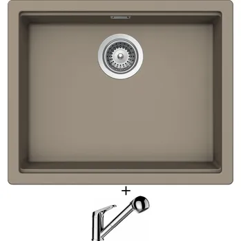 Granitový dřez Granitový dřez SET Schock KIRUNA N-100L Twilight + Schock COSMO 525122 chrom