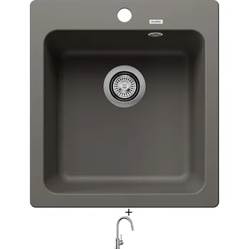 Granitový dřez Granitový dřez SET Blanco NAYA 45 šedá vulkán 527309 + Blanco MIDA-S chrom 521454