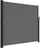 Zatahovací boční markýza polyester/ocel/hliník 4004458 180 x 500 cm hnědá (virtual parent), antracit