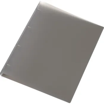 Pořadač Auro A4 4 kroužek průhledný 2 cm kouřová