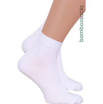 Pánské kotníkové ponožky 028/1 STEVEN Barva/Velikost: bílá / 44/46