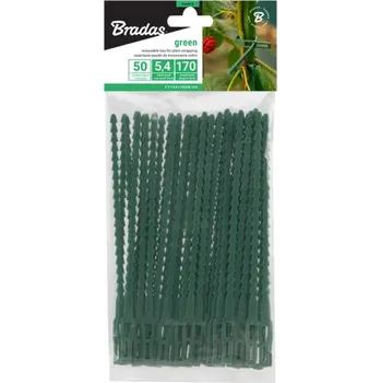 Stahovací páska Bradas TYT54170GR/50 Odnímatelné pásky 5,4x170mm zelené 50ks