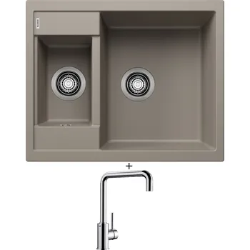 Granitový dřez Granitový dřez SET Blanco METRA 6 tartufo 517352 + Blanco MILI chrom 519413