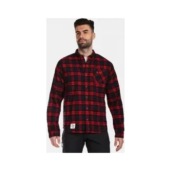 Pánské oblečení Kilpi FLANNY-M červená M; Červená košile + DÁREK DLE VÝBĚRU!