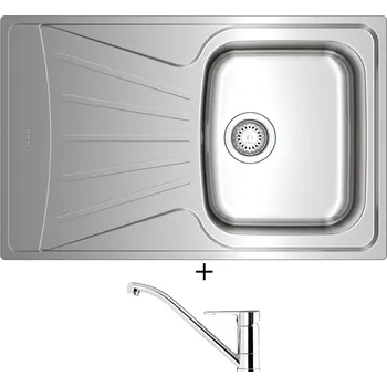 Nerezový dřez Nerezový dřez SET Teka STARBRIGHT 45 E-XN 1B 1D X nerez + Teka ML CR chrom