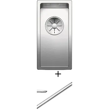 Nerezový dřez Dřez pod desku SET Blanco CLARON 180-U nerez hedvábný lesk 521565 + Deante CORIO BFC 060M chrom