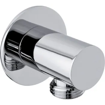 Tyč na sprchový závěs Sapho stěnový vývod sprchy kulatý tenká krytka chrom SG202