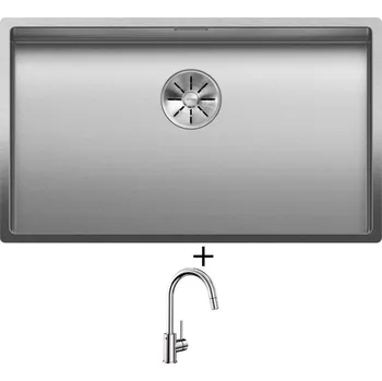 Nerezový dřez Nerezový dřez SET Blanco CLARON 700-IF nerez Durinox 523391 + Blanco MIDA-S chrom 521454