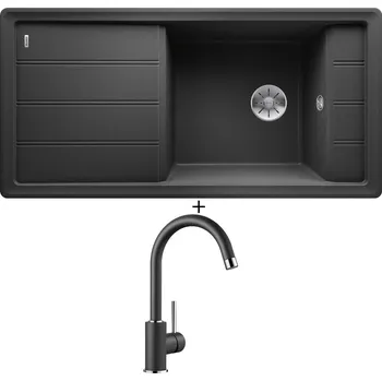 Granitový dřez Granitový dřez SET Blanco FARON XL 6 S antracit 524803 + Blanco MIDA antracit 519415