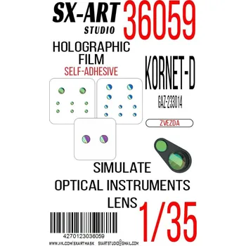 Plastikový model SX-ART 1/35 Holographic film Kornet-D gaz233014 (ZVE)