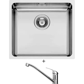 Nerezový dřez Dřez pod desku SET Pyramis LYDIA (45x40) 1B nerez + Pyramis ASALIA chrom