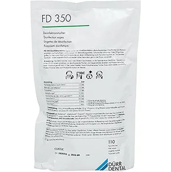 Dezinfekce Dürr Dental FD 350 dezinfekční ubrousky 110 ks Varianta: FD 350 dezinfekční ubrousky, 110 ks citrónová vůně