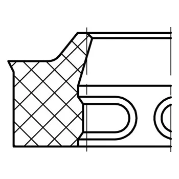 Hydraulický filtr Stírací kroužek AE42 40x48,6x5,3/7 AU90 DIN Rubena