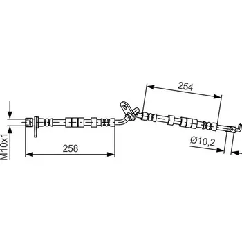 Brzdová hadice Brzdová hadice BOSCH 1 987 481 597