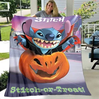 deka Roztomilá flanelová deka s motivem Stitche - 14,150x200cm