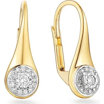 Náušnice Gems Diamantové náušnice žluté zlato 1485