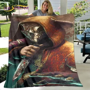 deka Teplá flanelová deka s hororovými postavami - 28,150x200cm