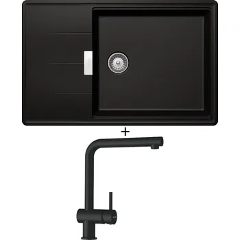 Kuchyňský dřez Granitový dřez SET Schock TIA D-100LS Magma + Schock EPOS 540027 Magma