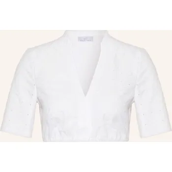 Waldorff Dámská Dirndl Halenka Ze Směsi Materiálů, bílá, 44