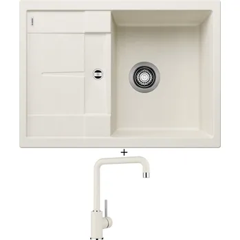 Granitový dřez Granitový dřez SET Blanco METRA 45 S Compact bílá soft 527103 + Blanco MILI bílá soft 527461