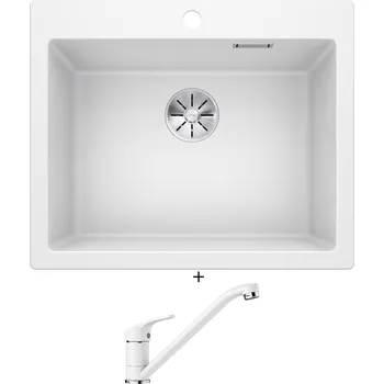 Granitový dřez Granitový dřez SET Blanco PLEON 6 bílá 521683 + Blanco DARAS bílá 517724