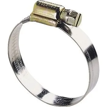 hadicová spona Objímka stahovací na hadici pr. 25-32mm nerezová plochá.