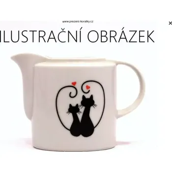 Konvička na mléko Mlékovka - zamilované kočky (Porcelánová mlékovka - kočka)