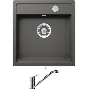 Granitový dřez Granitový dřez SET Schock MONO N-100S Silverstone + Schock EVINAS 577000 nerez