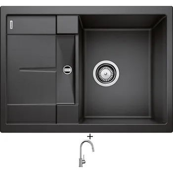 Granitový dřez Granitový dřez SET Blanco METRA 45 S Compact antracit 519561 + Blanco MIDA-S chrom 521454