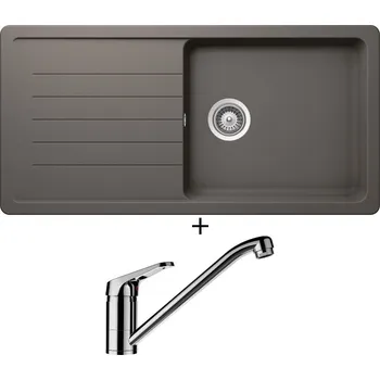 Granitový dřez Granitový dřez SET Schock TOLEDO D-100L Silverstone + Schock COSMO 525001 chrom