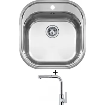 Nerezový dřez Nerezový dřez SET Teka STYLO 1B X MC nerez + Teka IN 938 CR chrom