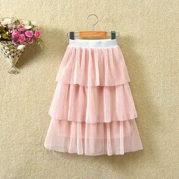 Dívčí sukně Dívčí tylová vrstvená sukně - Růžová,5 let